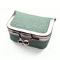 Mini Leather Coin Purse with Kiss Lock Clasp