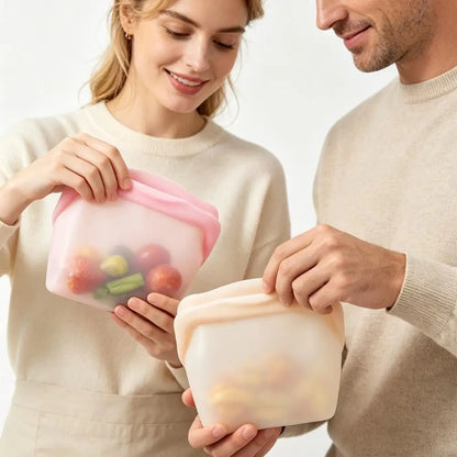 Reusable Silicone Food Storage Bags