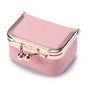 Mini Leather Coin Purse with Kiss Lock Clasp