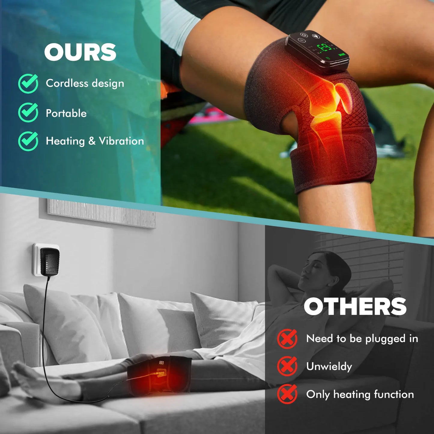 ThermaKnee™ Massager — Heated Knee Support