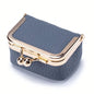 Mini Leather Coin Purse with Kiss Lock Clasp