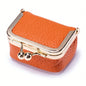 Mini Leather Coin Purse with Kiss Lock Clasp