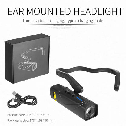 Rechargeable Ear-Mounted LED Headlamp